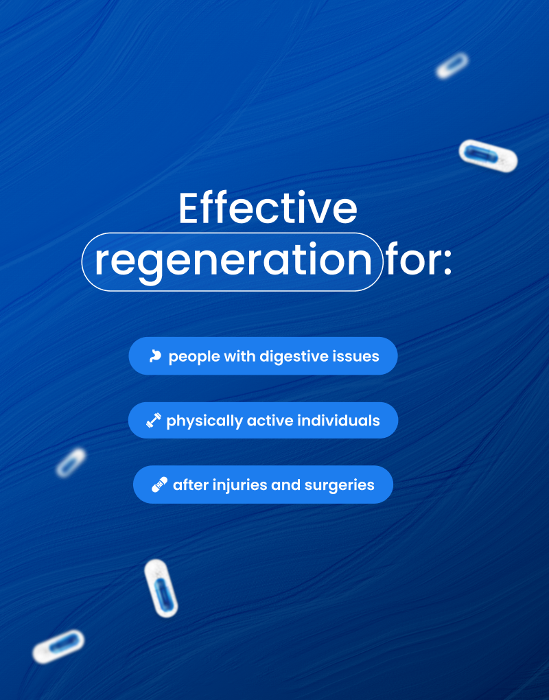 Effective peptide regeneration – for people with digestive issues, physically active individuals, post-injury and surgery recovery – Synthagen Labs